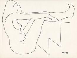  Rózsahegyi, György - Nude Pulling Her Legs 